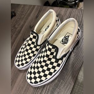 Vans Classic Checkered Slip-Ons (Never worn)